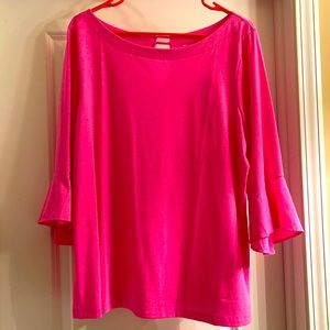 Lilly Pulitzer Fontaine Top Mandevilla Pink